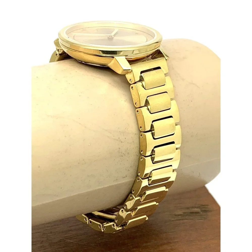Movado Women's Watch 3600502 Bold Sugar Dial Swiss Quartz 34mm Gold Steel